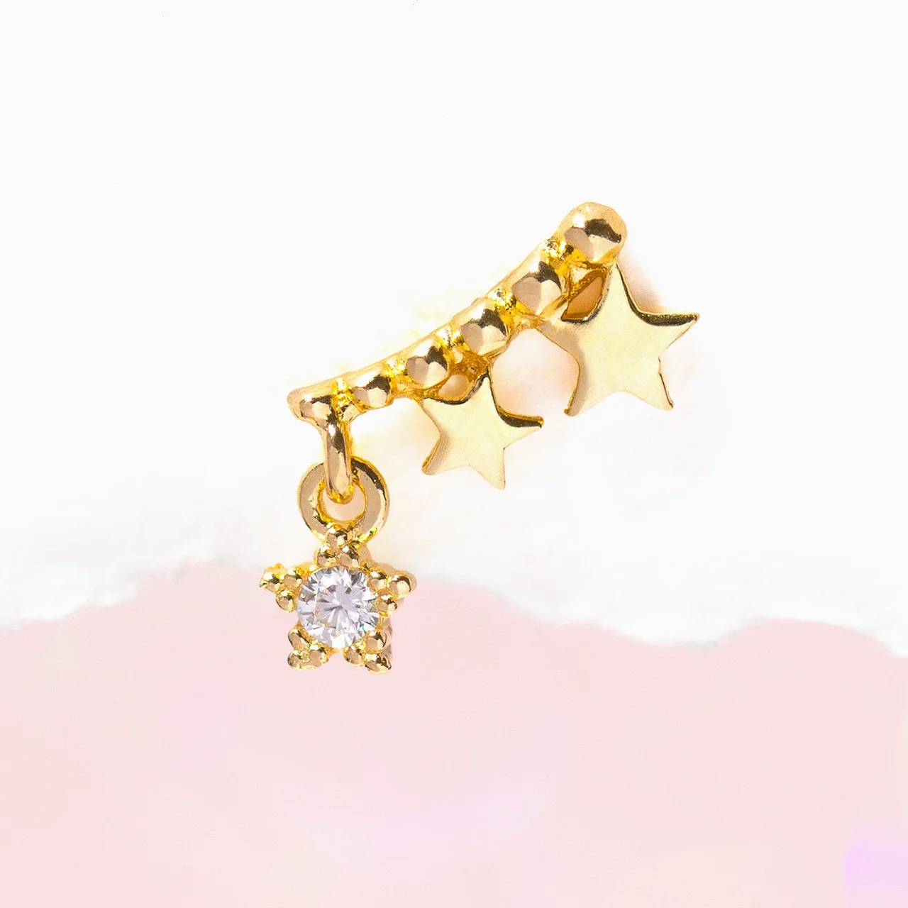 10k Solid Gold Written in the Stars Ear Crawler