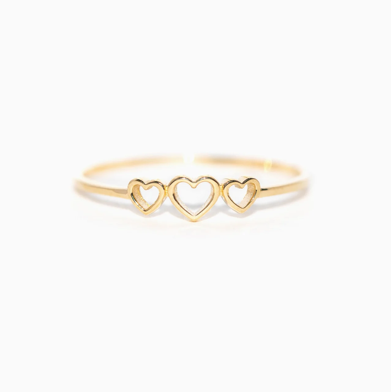 14k Solid Gold Amore Ring