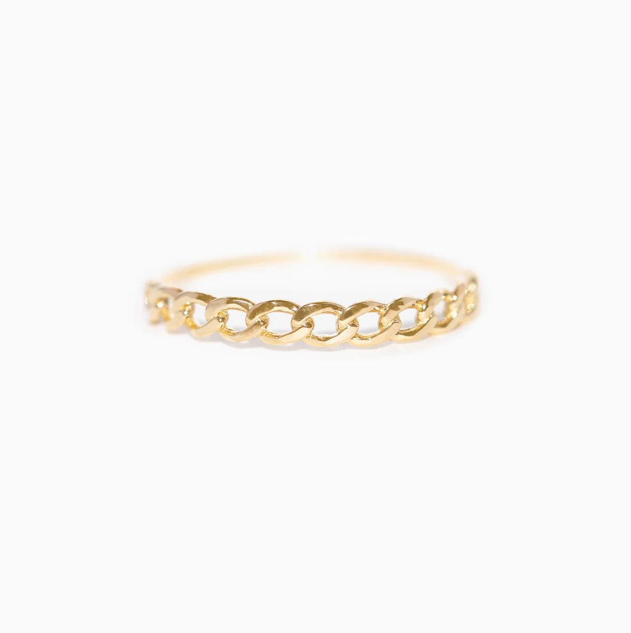 14k Solid Gold Link Up Ring