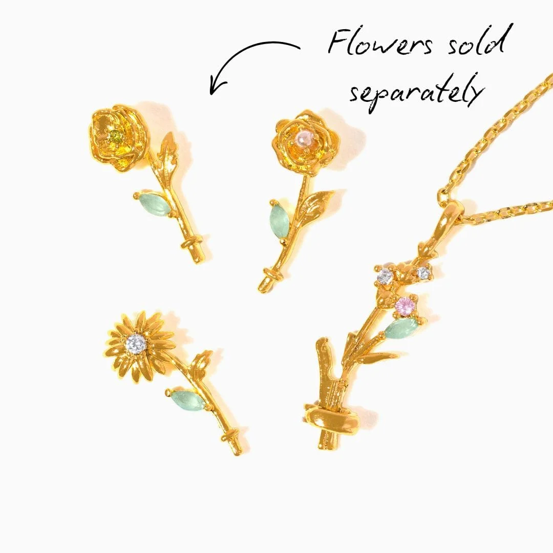 Birth Month Flower Necklace Base - Image 2