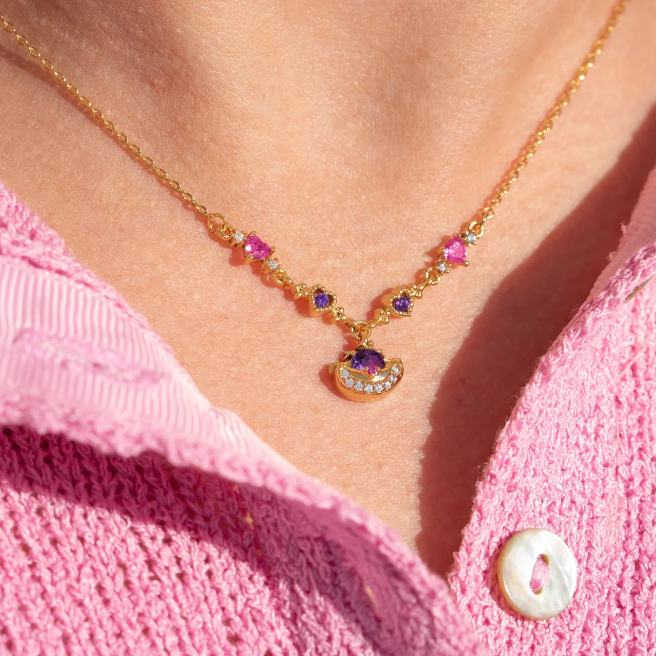 Disney Alice in Wonderland Cheshire Cat Necklace - Image 2