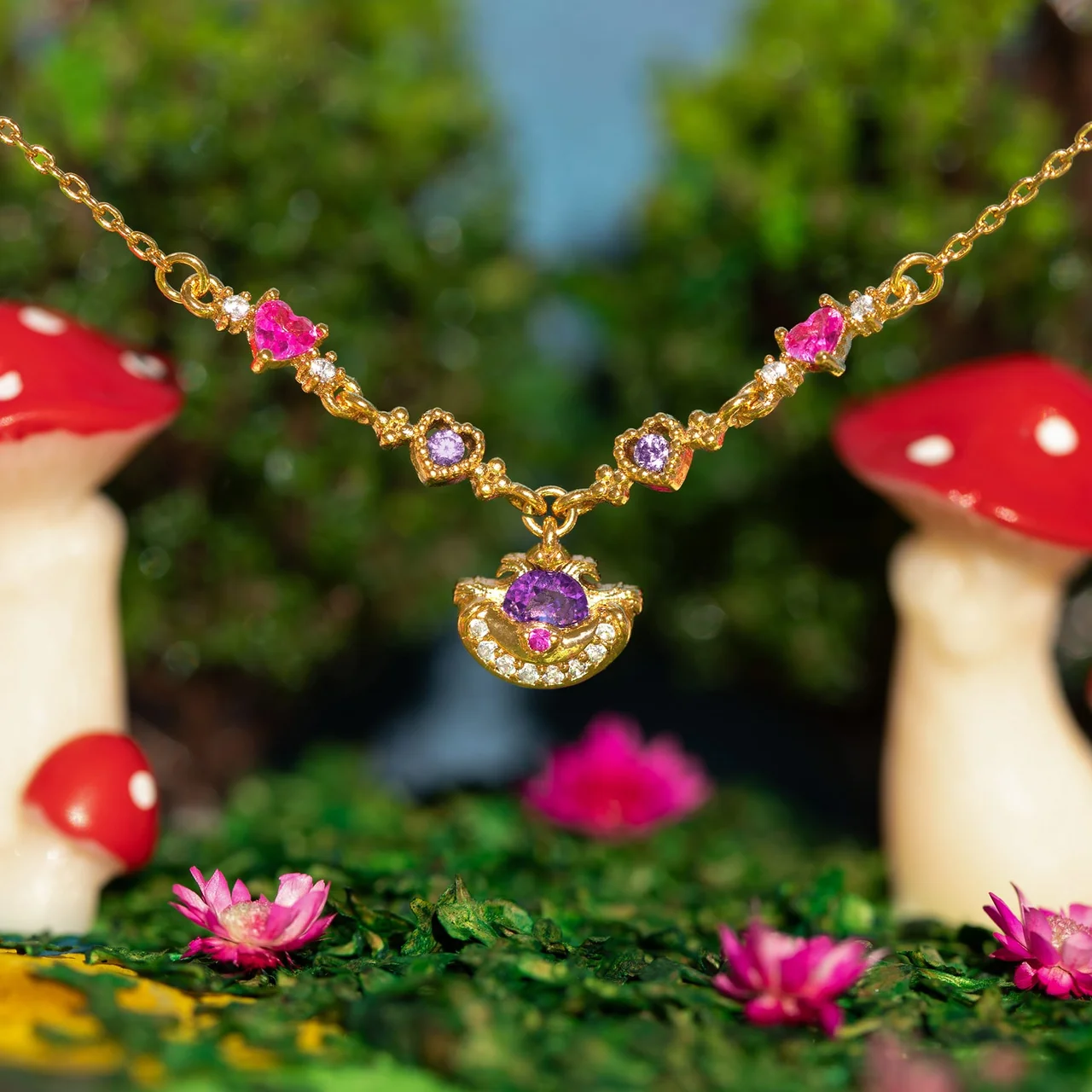 Disney Alice in Wonderland Cheshire Cat Necklace - Image 3