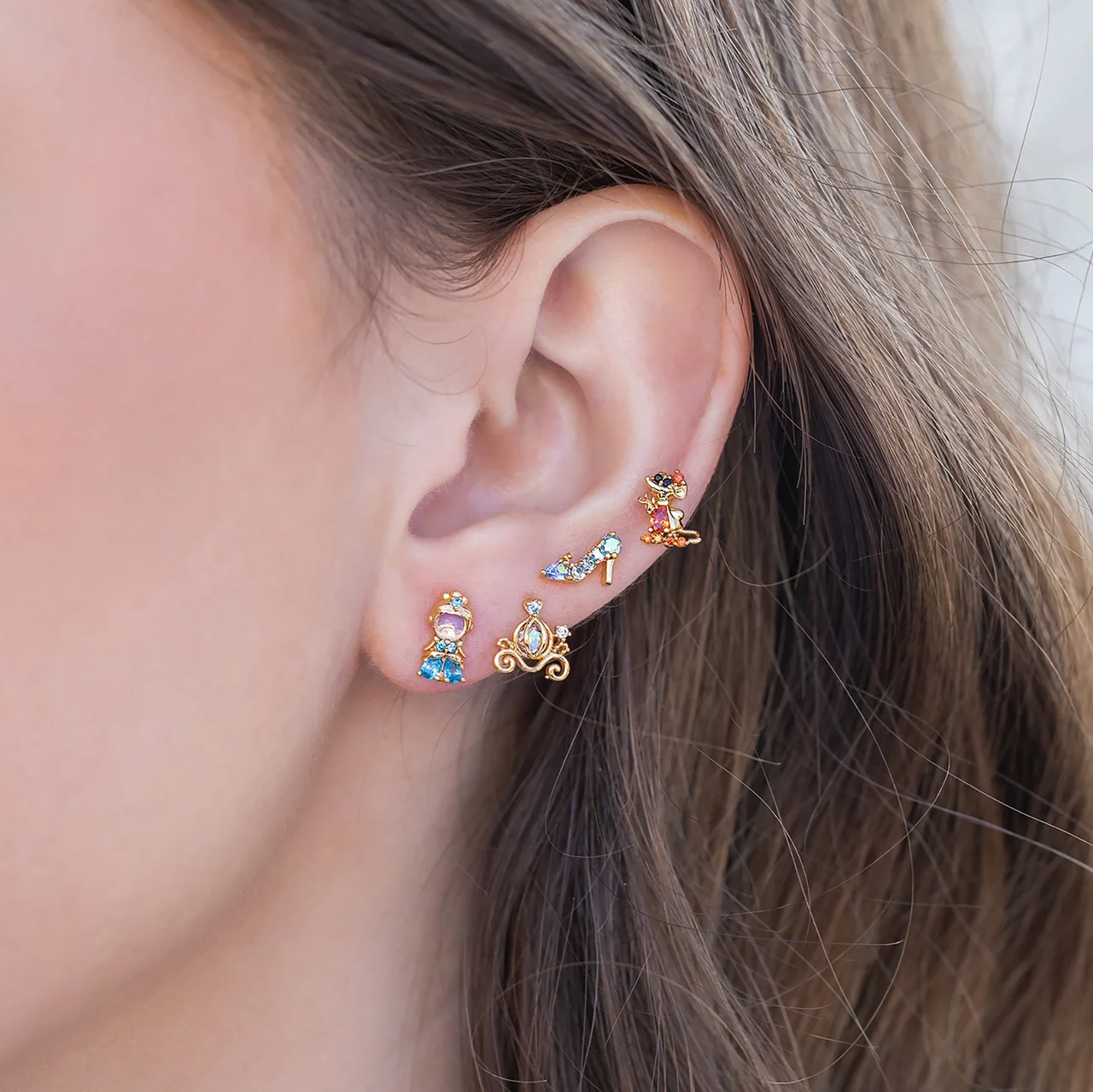Disney Princess Cinderella Earring Set - Image 2