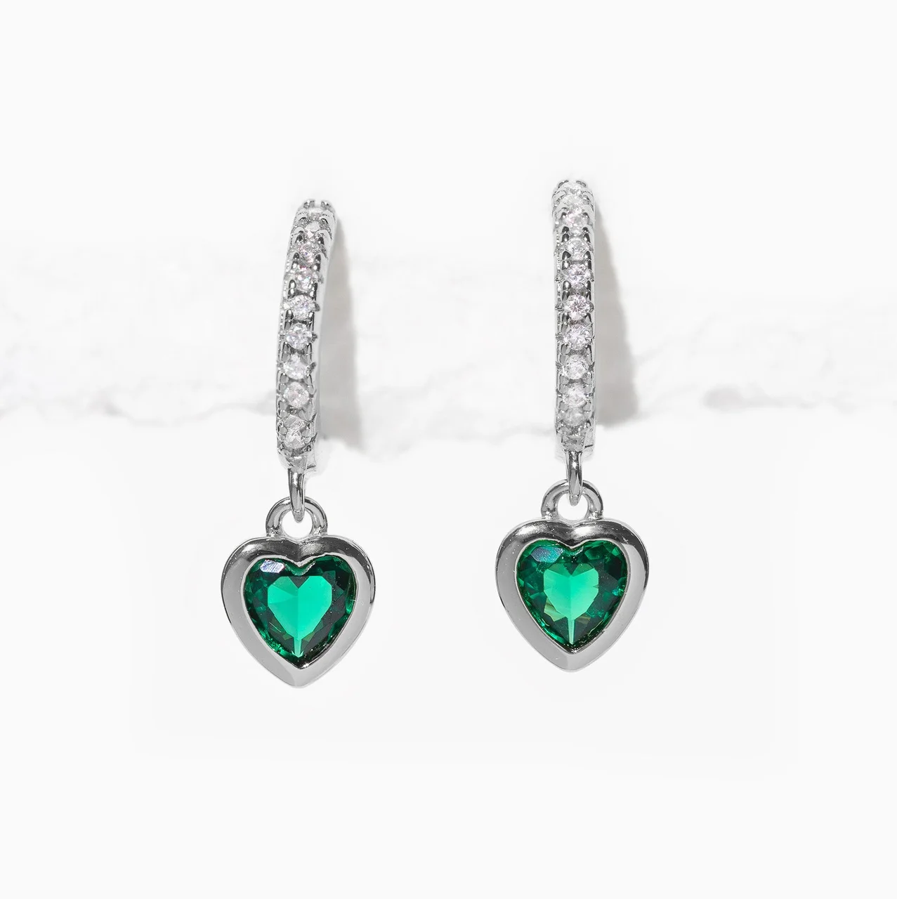 Green Goddess Dangle Hoops - Image 4
