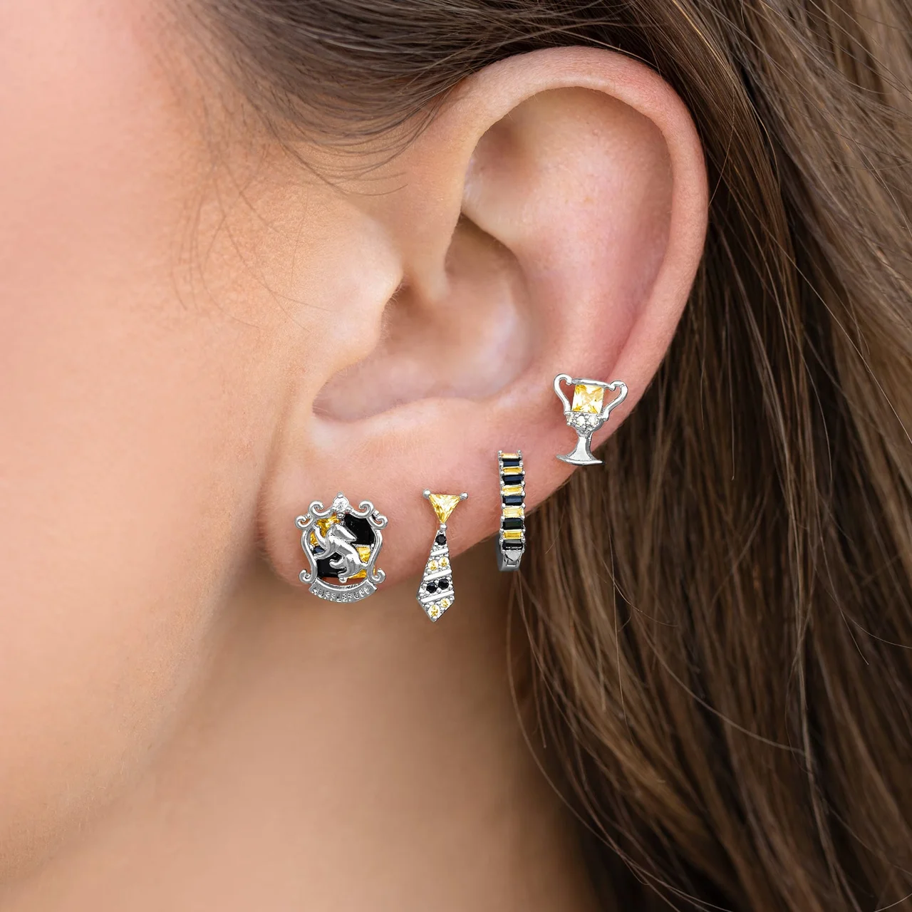 Harry Potter Hufflepuff House Earring Set - Image 10