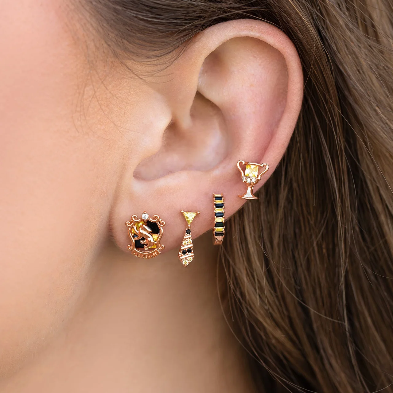Harry Potter Hufflepuff House Earring Set - Image 8