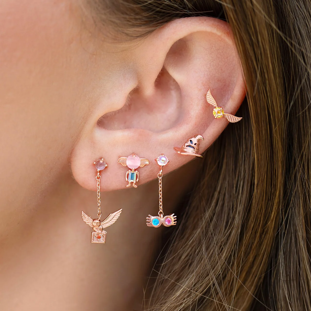 Harry Potter Luna Lovegood Dangle Earrings - Image 7
