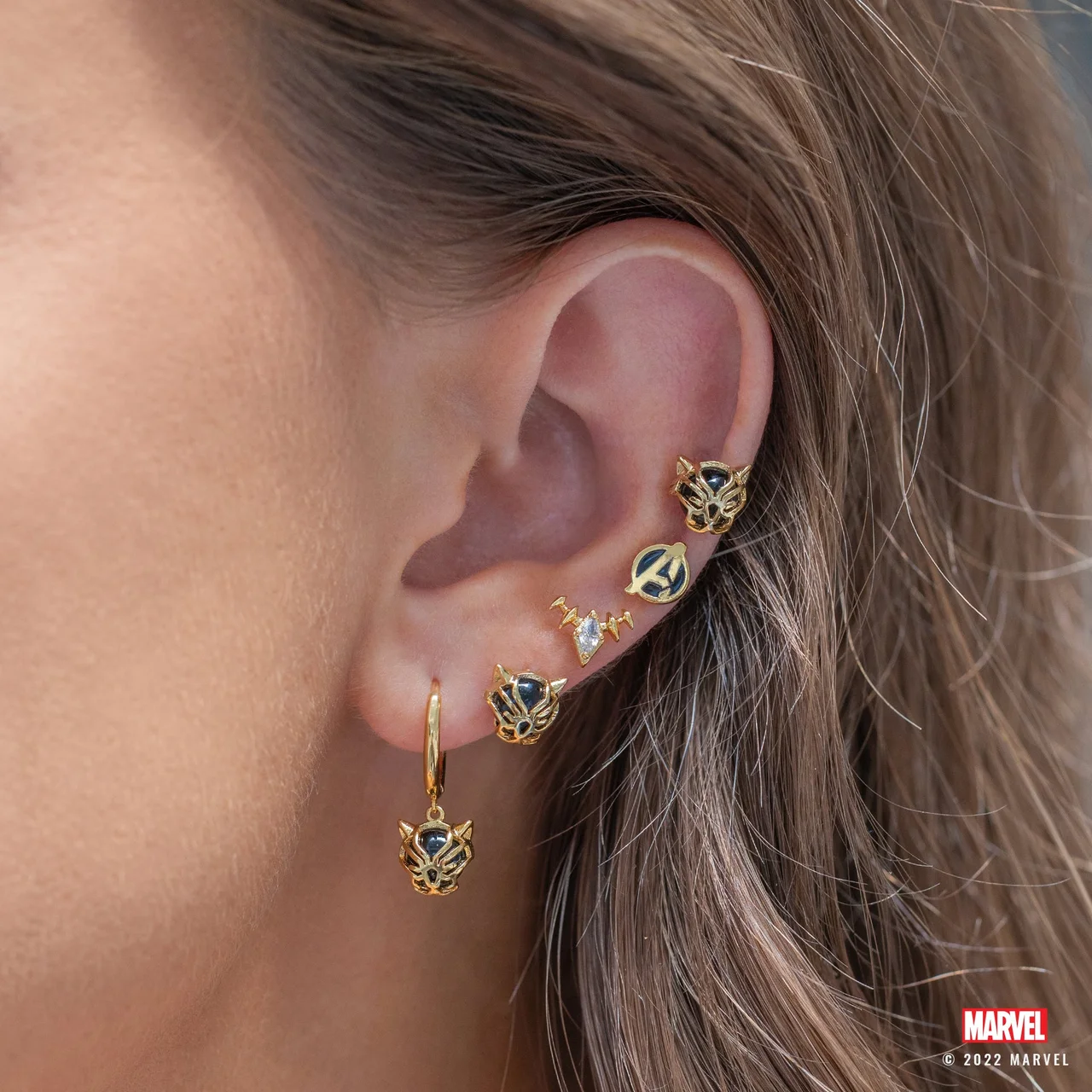 Marvel’s Black Panther Wakanda Forever Studs - Image 3