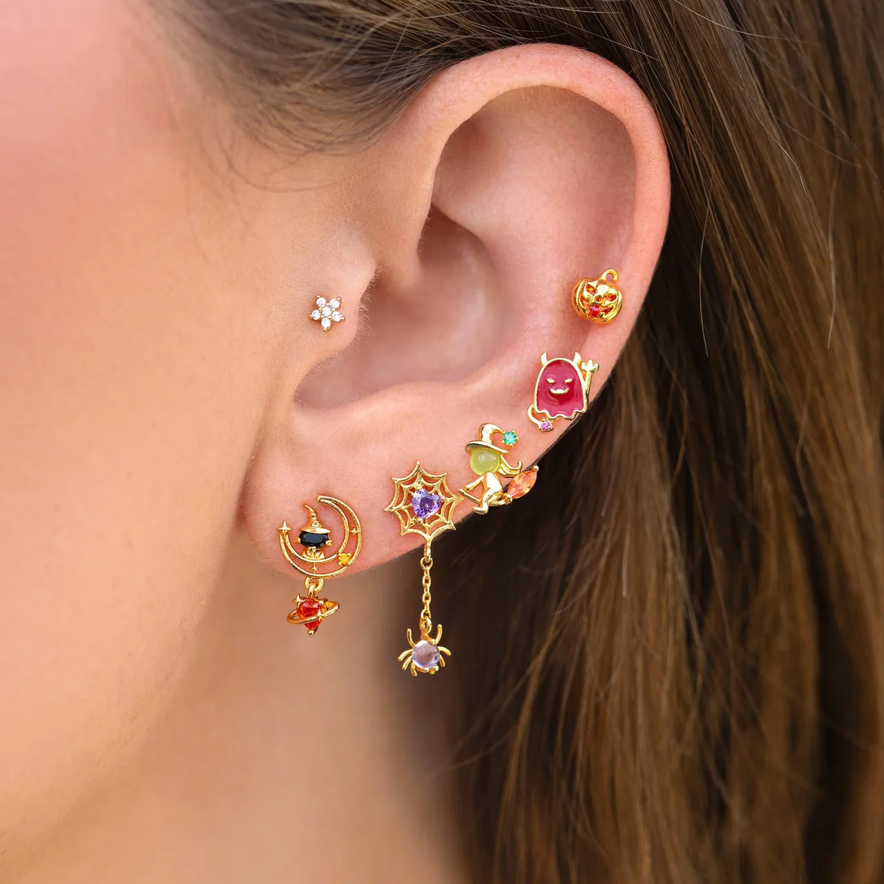 Midnight Meow Dangle Earrings - Image 3