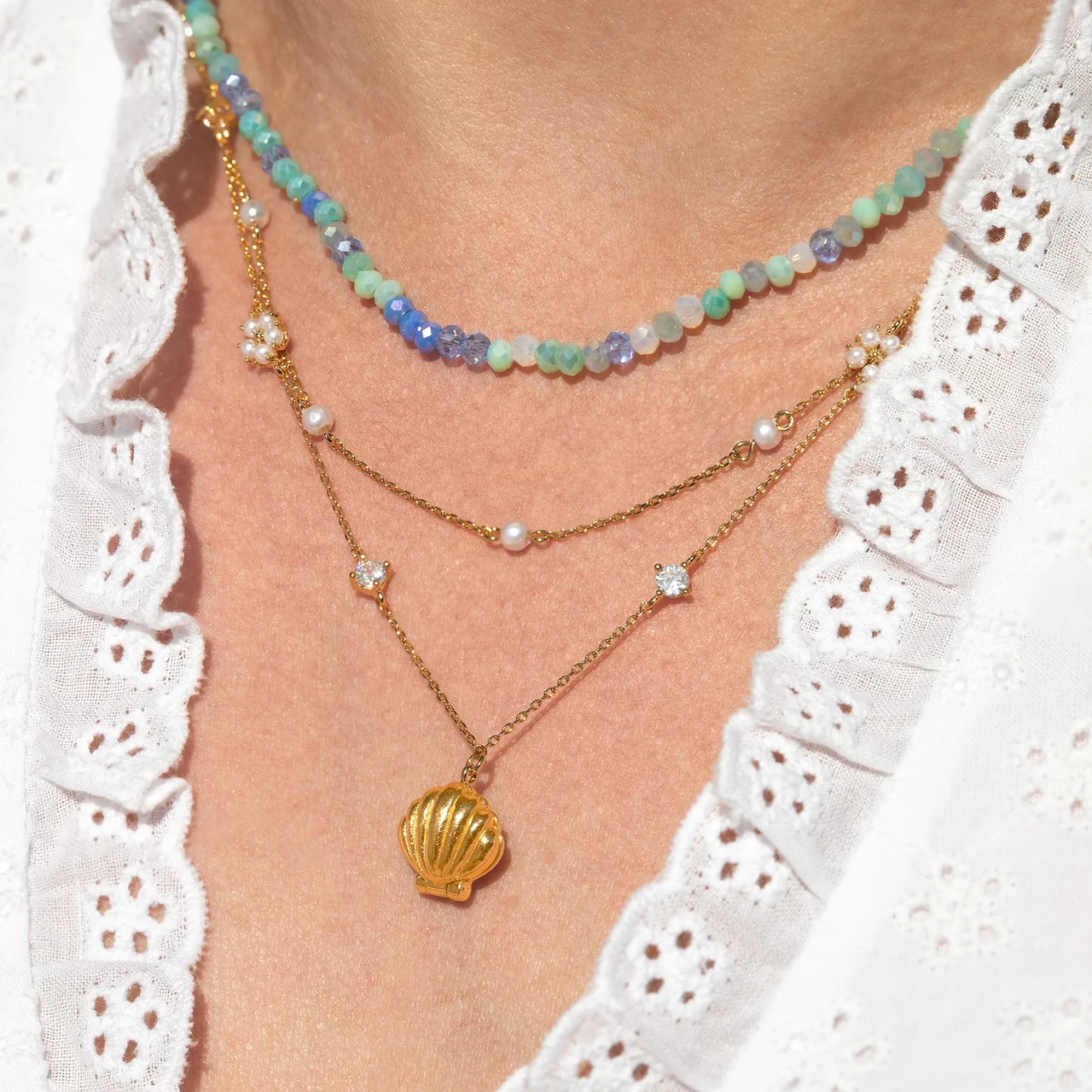 Ocean Breeze Beaded Necklace - Image 2