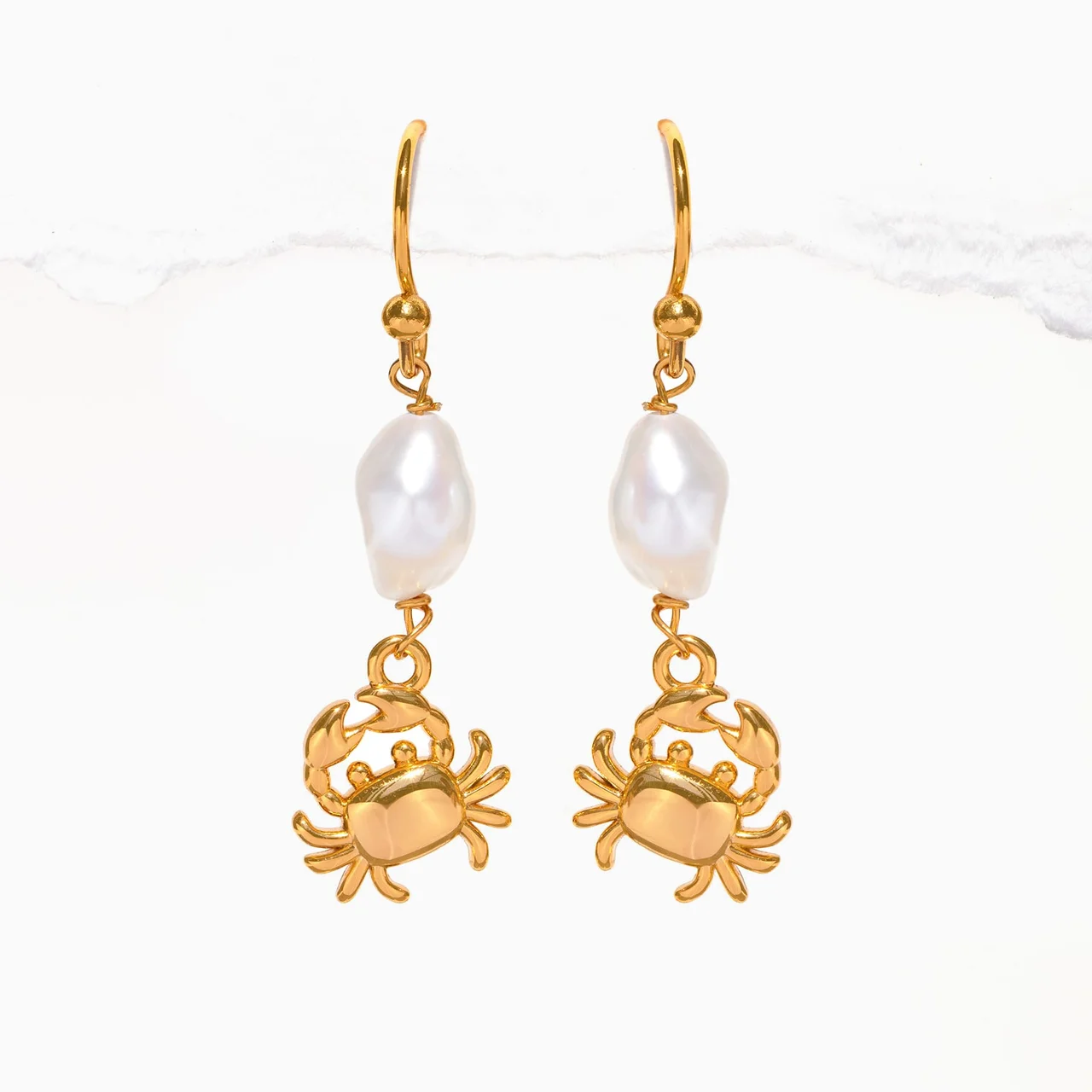 Pearl Catcher Dangle Earrings