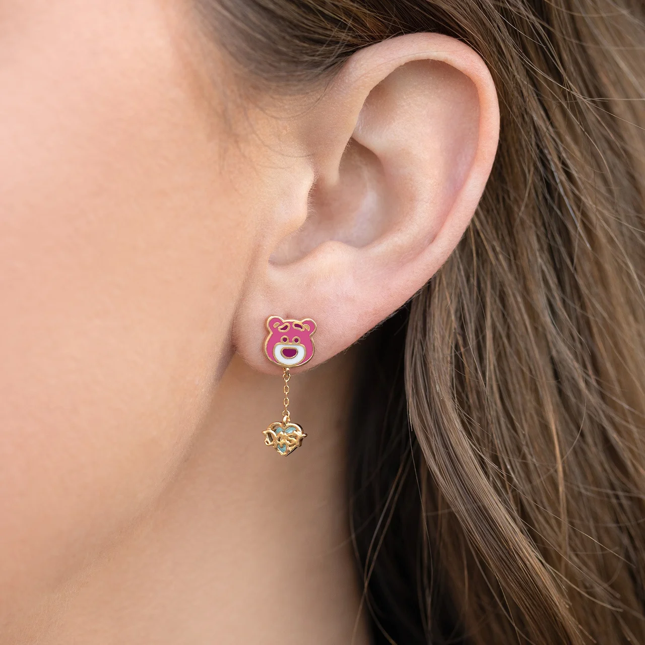 Pixar Toy Story Lotso Dangle Earrings - Image 2
