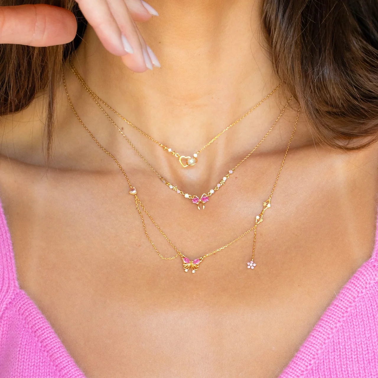 Pretty In Pink Necklace - Image 2